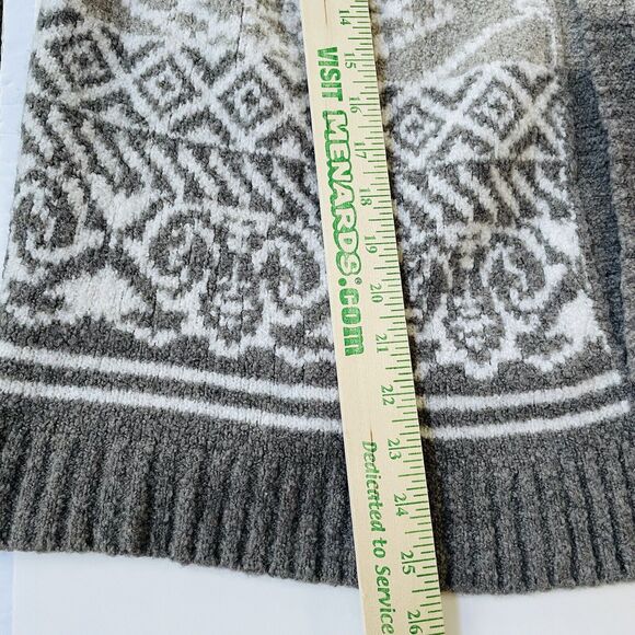 Abercrombie & Fitch Women's Small Gray Fair Isle Cardigan Oversized Wool Blend - Picture 9 of 10